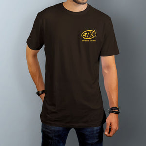 91X Brown & Gold T